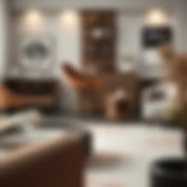 Elegant Design of Large Side Table Elegant large side table with drawers in a modern living room setting