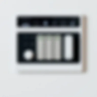 User-Friendly Interface of Smart Switch User-friendly interface showcasing control options of a smart switch