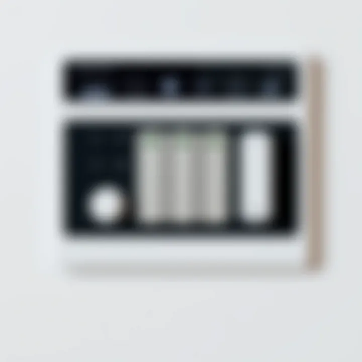 User-Friendly Interface of Smart Switch User-friendly interface showcasing control options of a smart switch