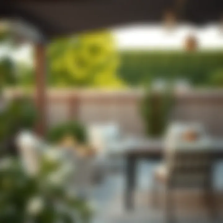 Outdoor patio furniture showcasing versatility