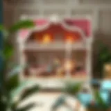 Elegant KidKraft dollhouse showcasing intricate design details