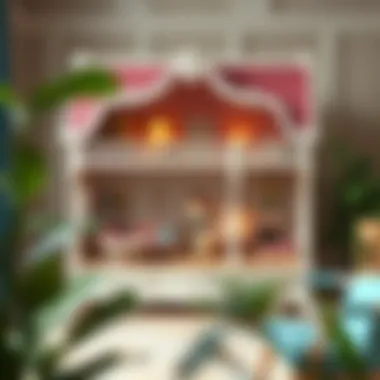 Elegant KidKraft dollhouse showcasing intricate design details