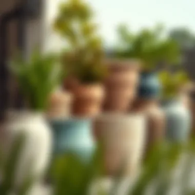 Diverse Styles and Materials of Large Outdoor Pots Large outdoor pots in various materials showcasing different styles