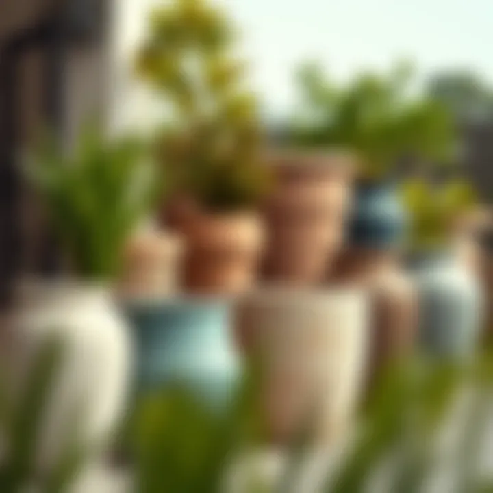 Diverse Styles and Materials of Large Outdoor Pots Large outdoor pots in various materials showcasing different styles