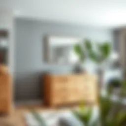 Elegant light oak dresser showcasing modern design