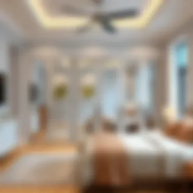 Stylish Bedroom with Mirror Bifold Closet Doors Stylish bedroom featuring mirror bifold closet doors