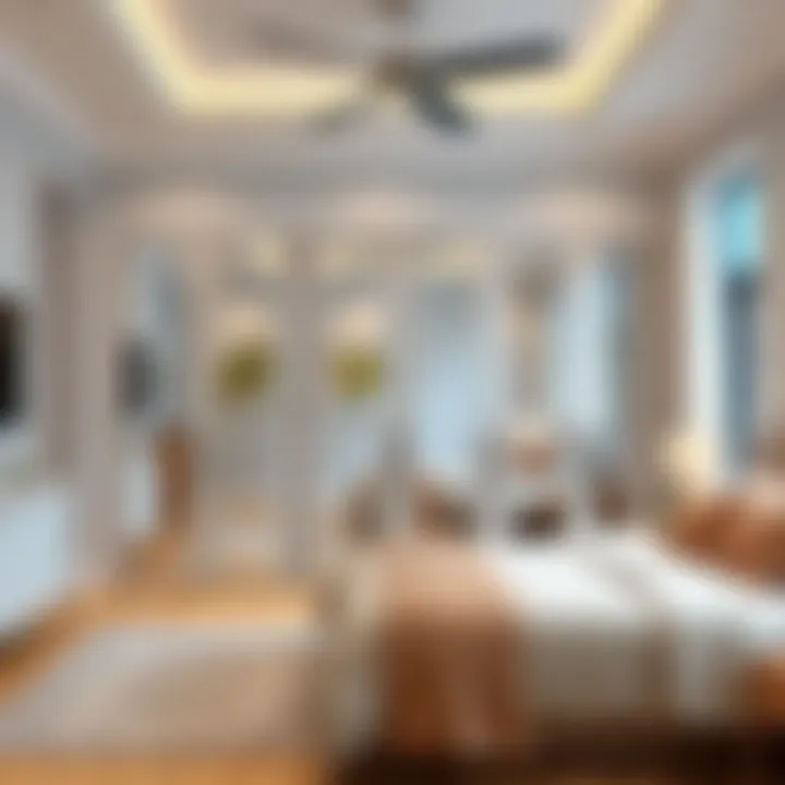 Stylish Bedroom with Mirror Bifold Closet Doors Stylish bedroom featuring mirror bifold closet doors