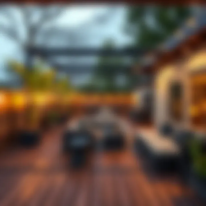 Transformative Outdoor Living with Decking Stylish outdoor living space enhanced by non-permanent decking.