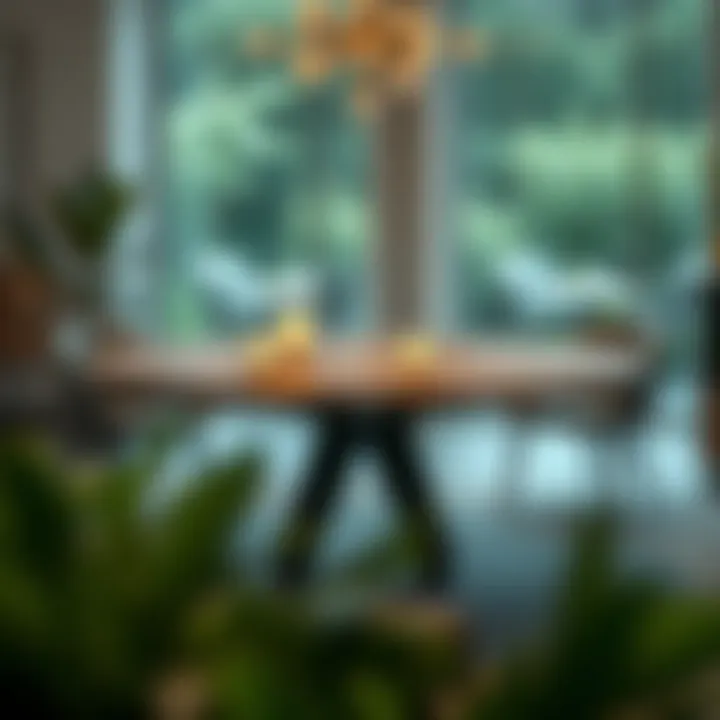 Contemporary Round Dining Table Contemporary round dining table with unique design