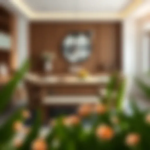 Elegant Wooden Dining Table Set Elegant wooden dining table set in a bright dining room