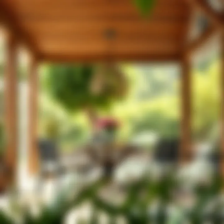 Functional outdoor dining space