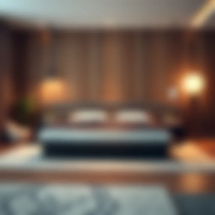 Sleek Modern Platform Bed Modern platform bed with sleek lines and minimalist design