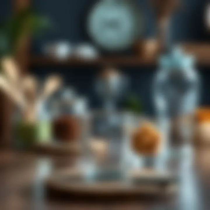 Versatile uses of a four-cup glass container in various culinary settings