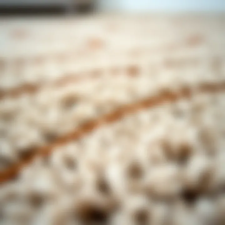 Close-Up of Ruggable Rug Material Texture Close-up of Ruggable rug material showcasing texture