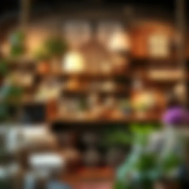 Urban Home Goods Display A beautifully arranged display of home goods in an urban setting