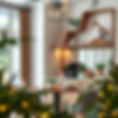 Elegant small coffee bar setup with stylish decor