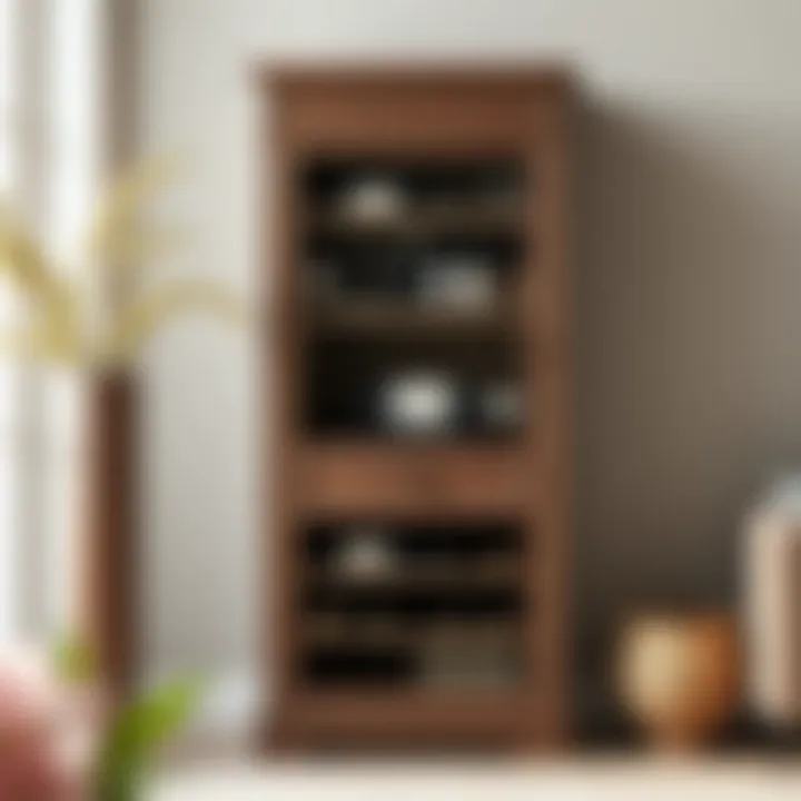 Stylish Small Wine Rack Cabinet Elegant small wine rack cabinet showcasing stylish design