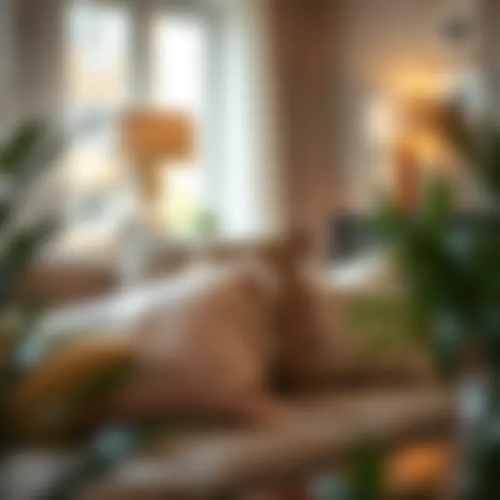 Pillows Enhancing Home Interiors A cozy living room featuring stylish pillows on a sofa