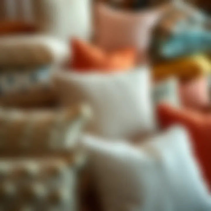 Variety of Pillow Types Different types of pillows arranged for selection