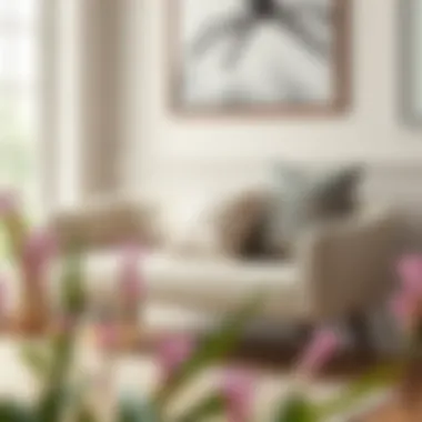 Chic Settee with Accentuating Cushions Stylish 40 inch settee paired with decorative cushions