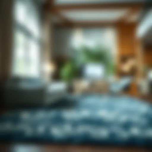 Exploring the Aesthetic Appeal of Blue, Green, and Gray Area Rugs Introduction