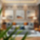 Elegant Living Room Showcase of Unframed Art Prints Elegant showcase of unframed art prints in a stylish living room setting