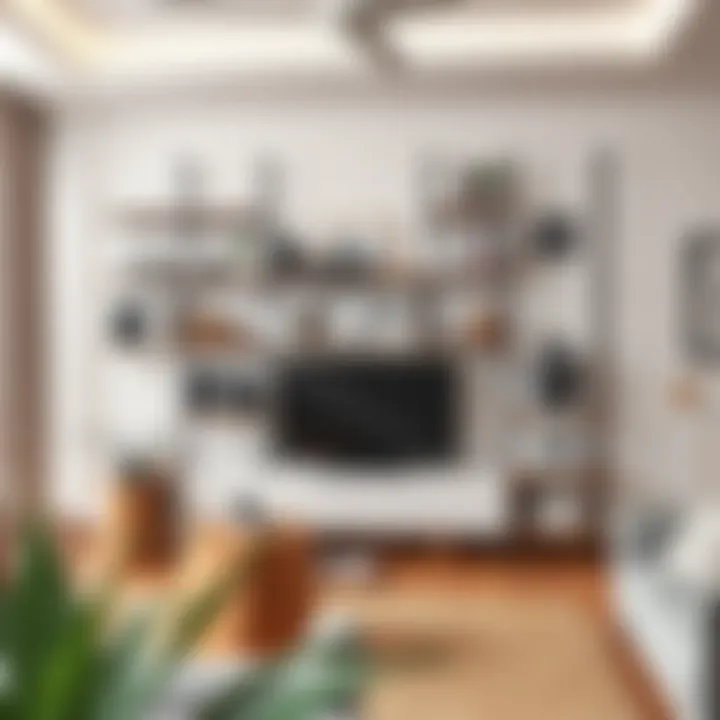 Modern modular bookshelf design showcasing versatility