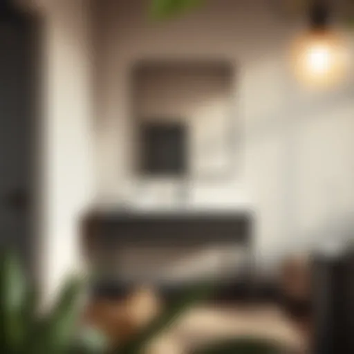 Elegant minimalist vanity design for small spaces