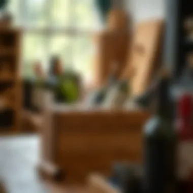 Handcrafted Excellence: The Art of Wine Cube Production Artisan craftsmanship displayed in a handcrafted wood wine cube