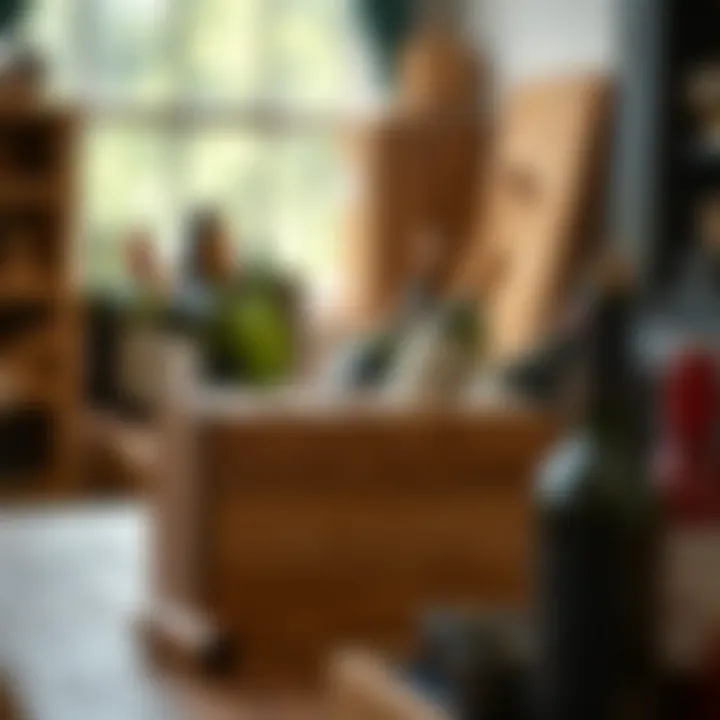 Handcrafted Excellence: The Art of Wine Cube Production Artisan craftsmanship displayed in a handcrafted wood wine cube