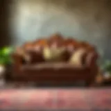 Traditional Indian Sofa with Detailed Craftsmanship Traditional Indian sofa showcasing intricate woodwork