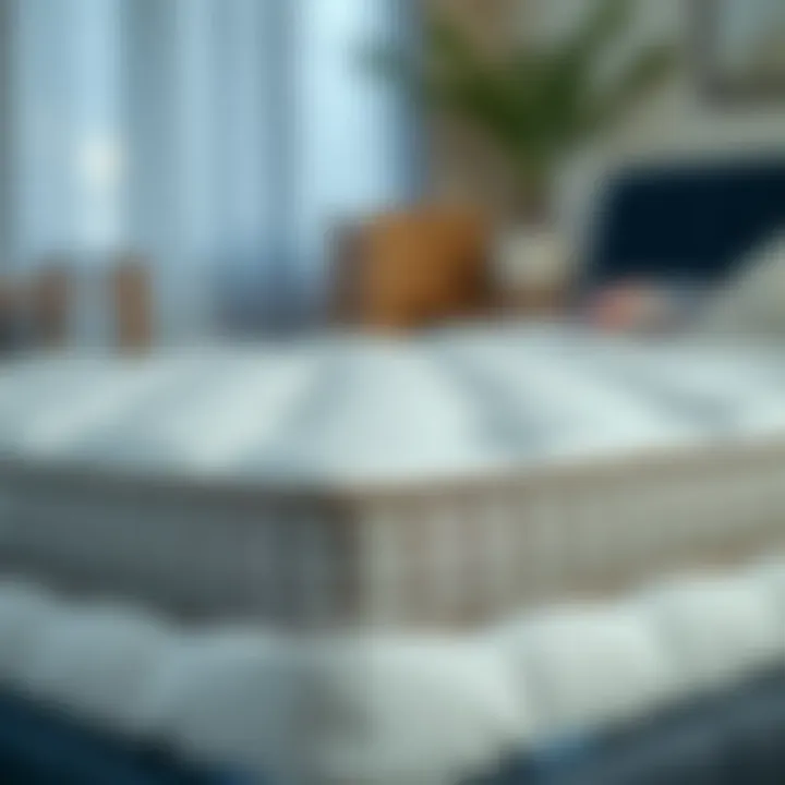 Boxed Queen Mattress Ready for Delivery Close-up of a queen mattress rolled and boxed for shipping