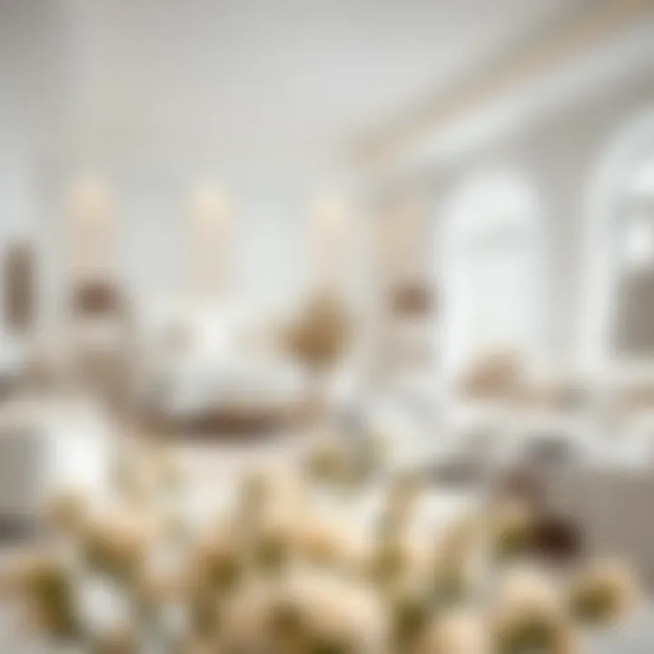 Stylish white furniture arrangement in a spacious bedroom