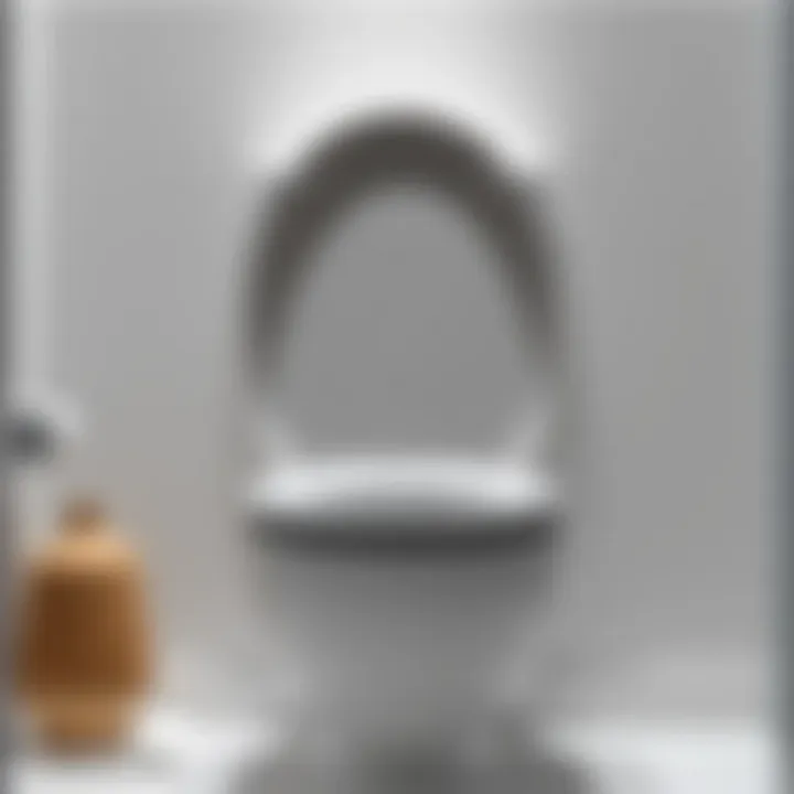 Stylish Toilet Lid in Minimalism Stylish toilet lid in minimalistic setting