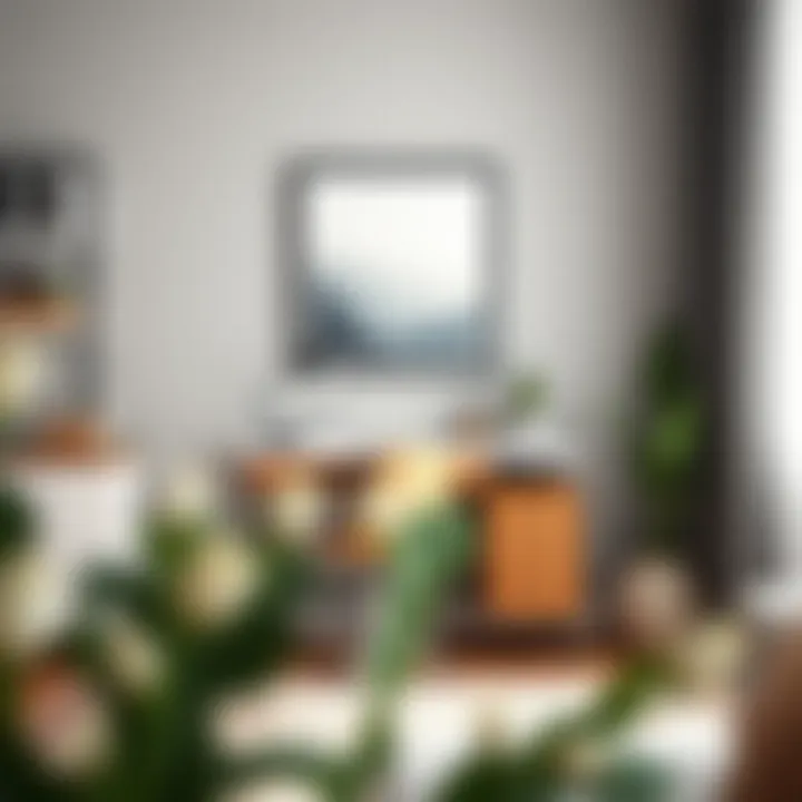 Stylish Desk in Decor Harmony Stylish corner writing desk complemented by home decor elements