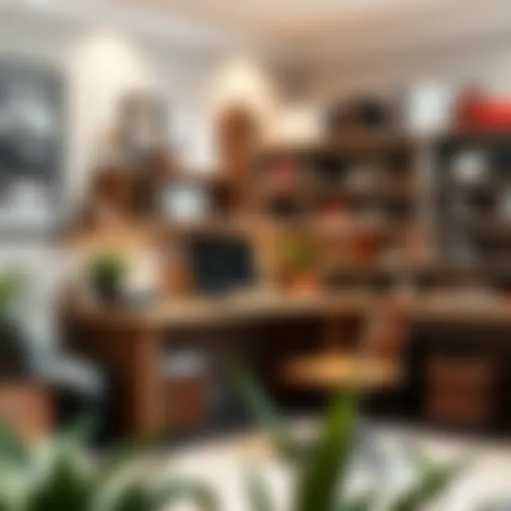 Organized Corner Workspace Functional corner desk showcasing organization and productivity