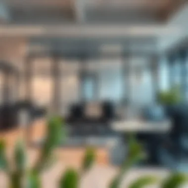 Foldable Partitions in a Modern Office Foldable partitions in a professional office setting enhancing workspace flexibility