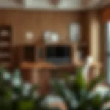 Elegant oak computer desk showcasing craftsmanship