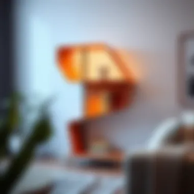 Elegant Origami Shelf showcasing contemporary design