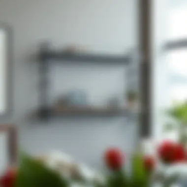 Sleek Metal Shelf for Modern Interiors Modern metal wall shelf in a contemporary setting