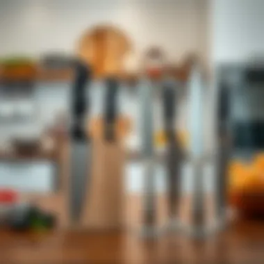 Diverse Designs of Metal Knife Magnets Variety of metal knife magnets showcasing design options