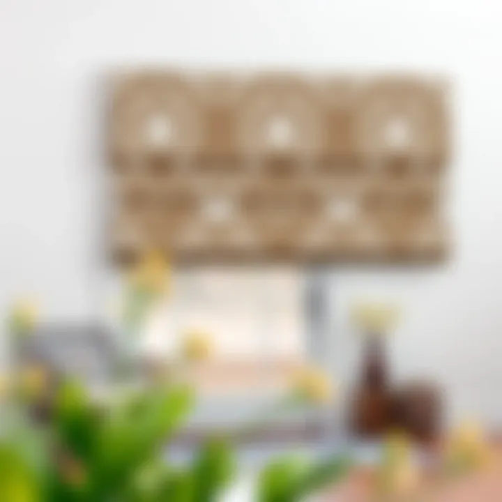 Customized Roman shades showcasing unique design options