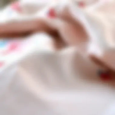 Texture and Quality of Unicorn Bed Cover Fabric A close-up of the fabric texture of a unicorn bed cover, highlighting material quality.