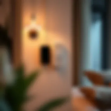 Aesthetic integration of wall mount Qi charger in home decor