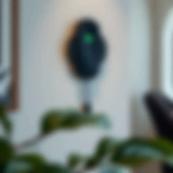 Installation of a wall mount Qi charger on a stylish wall