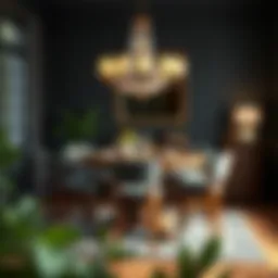 Elegant 5-piece pub table set in a cozy dining area