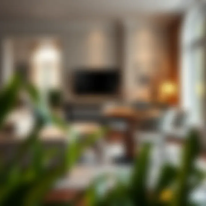 Inviting Living Space with a 5-Piece Pub Table Set Inviting living space showcasing a 5-piece pub table set