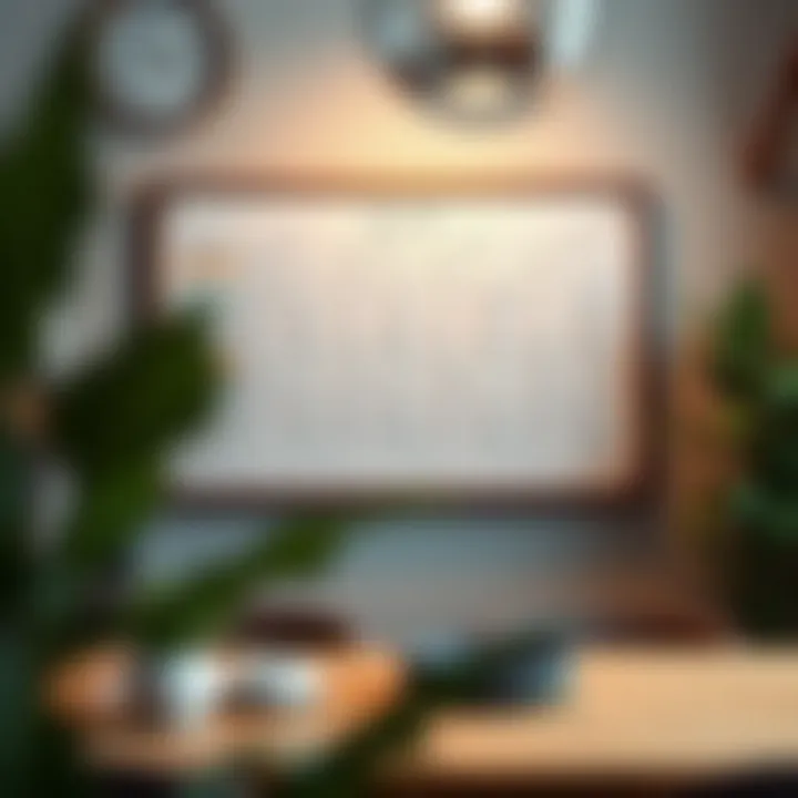 Collaborative Project Plan on Magnetic Board Magnetic task board displaying a collaborative project plan