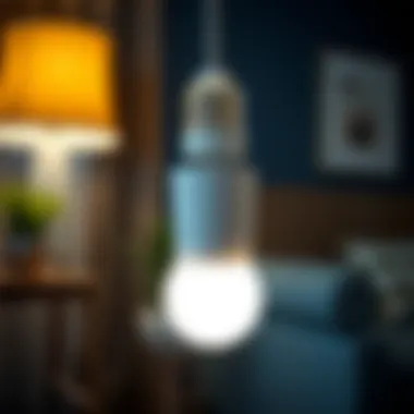 Installation of the Walmart WiFi Bulb Illustration of the installation process for the Walmart WiFi bulb