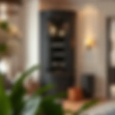 Elegant corner display cabinet perfectly fitting home decor